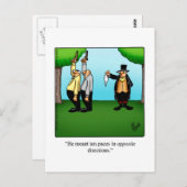 Drôle Juste Pour Rire Carte Postale Humour (Devant / Derrière)