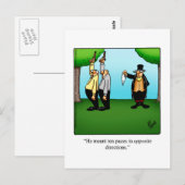 Drôle Juste Pour Rire Carte Postale Humour (Devant / Derrière)