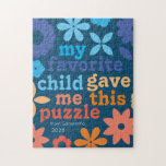 drôle la journée de la mère préféré enfant Puzzle<br><div class="desc">Un puzzle plein d'humour et de défis conçu pour être doué pour la journée de la mère ou la fête des pères de son enfant préféré. (clin d'oeil, clin d'oeil, rire) Merci DM avec les demandes pour différents modèles de couleurs. Merci d'avoir visité mon magasin Zazzle !</div>