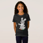 drôle lapin amant T-shirt Design (Devant entier)