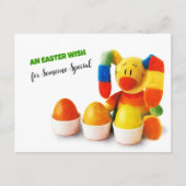 Drôle lapin de Pâques. Cartes postales de Pâques p (Devant)