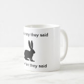 Drôle Lapin Poop Café Mug (Devant droit)