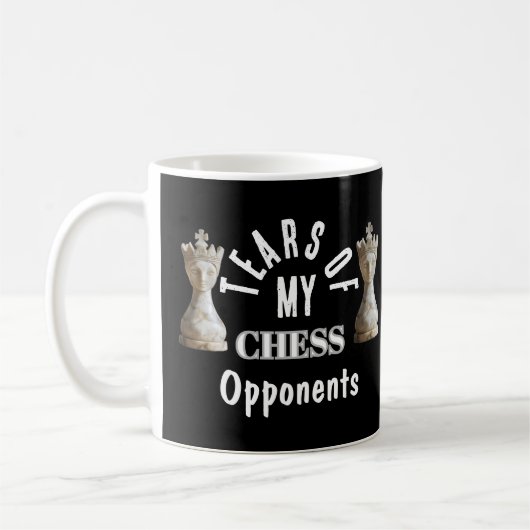 Drôle Larmes de mes joueurs opposés ÉCHECS Mug (Gauche)