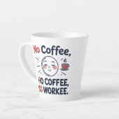 Drôle latte Mug pour les amateurs de café (Angle gauche)