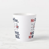 Drôle latte Mug pour les amateurs de café (Devant)