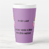 Drôle Lazy Chat Latte Mugs (Devant)