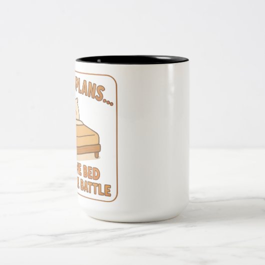 Drôle Lazy Chat Mug - "J'Avais Des Plans Mais Le L (Centre)