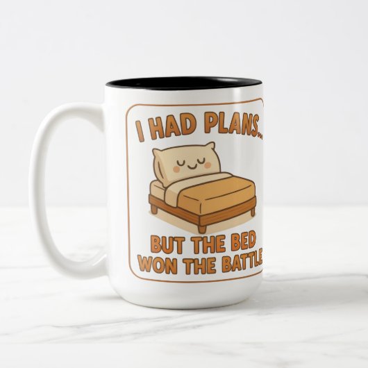Drôle Lazy Chat Mug - "J'Avais Des Plans Mais Le L (Gauche)