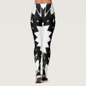 Drôle Leggings Black et White Star (Dos)