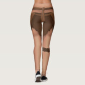 Drôle Leggings Caveman Halloween Costume Pantalons (Dos)