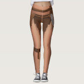 Drôle Leggings Caveman Halloween Costume Pantalons (Devant)