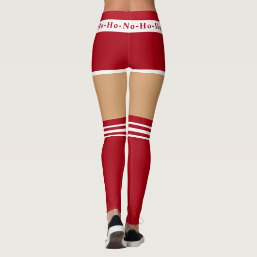 Drôle Leggings de Noël Mme Santa Claus (Dos)
