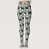 Drôle Leggings de pingouins (Devant)