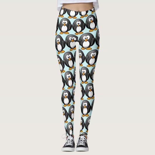 Drôle Leggings de pingouins (Devant)