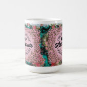 Drôle Leopard rose l'attitude florale Mug pour ell (Centre)
