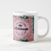 Drôle Leopard rose l'attitude florale Mug pour ell (Droite)