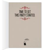 Drôle "Les Roses sont rouges" Poésie carte d'anniv (Intérieur (Droit))