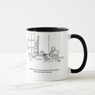 Drôle "liberté d'expression" Business Mug Cadeau