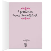 Drôle "Lick the Beaters" Carte de la fête des mère (Intérieur (Droit))