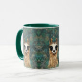Drôle Llama café Mug (Devant gauche)