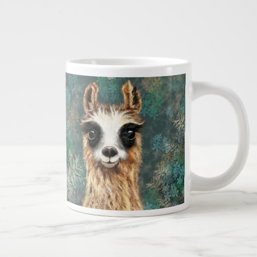 Drôle Llama café Mug (Droite)
