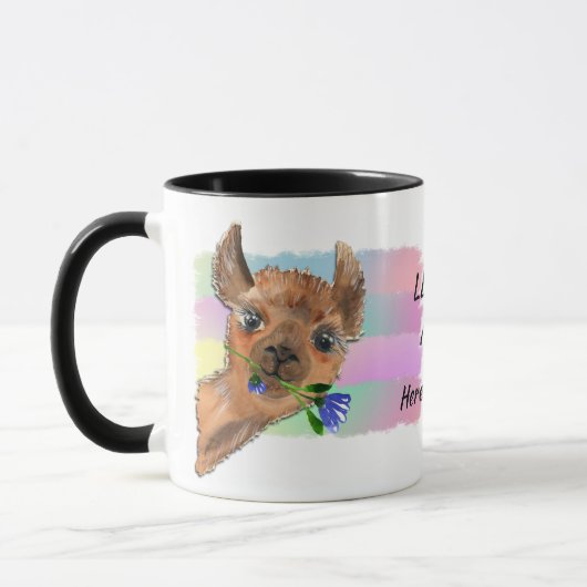 Drôle Llama Mia Mug (Gauche)