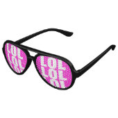 Drôle LOL nuances de fête | Rire les lunettes à ha (Angle)