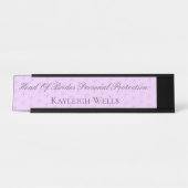 Drôle Maid Of Honor Mariage Nom Plaque (Devant)