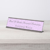 Drôle Maid Of Honor Mariage Nom Plaque (Devant)