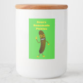 Drôle maison Dill Pickle Canning Étiquettes (Devant)