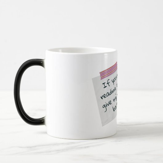 Drôle Maître Mug - "Si vous lisez ceci, donnez (Gauche)
