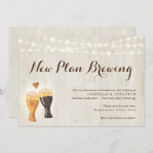 Drôle Mariage de la bière Faire-part de report (Devant / Derrière)