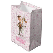 Drôle Mariage Quirky Couple Sac cadeau Nom personn (Devant Angle)