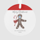 Drôle Masque Visage Gingerbread Homme Personnalisé (dos)