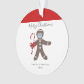 Drôle Masque Visage Gingerbread Homme Personnalisé (devant)