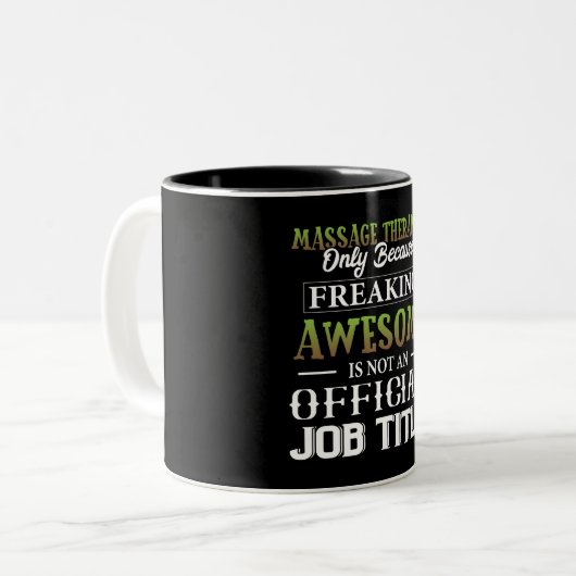 Drôle massothérapeute Mug (Devant gauche)