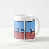 Drôle Match de tennis Stickman Mug - 061 (Devant droit)
