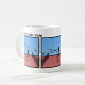 Drôle Match de tennis Stickman Mug - 061 (Devant gauche)
