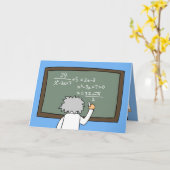 Drôle Math Anniversaire Carte Math Thème Caricatur (Fleur jaune)