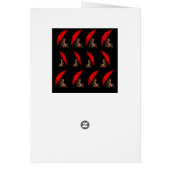 Drôle Meerkat Assis Sous Parapluie, Carte Annivers (Dos)