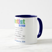Drôle Meilleur Dentiste Mug (Devant droit)