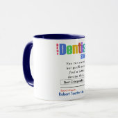 Drôle Meilleur Dentiste Mug (Devant gauche)