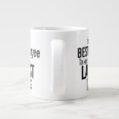 Drôle Meilleur Devis Employé Big Mug - Humour de b (Dos)