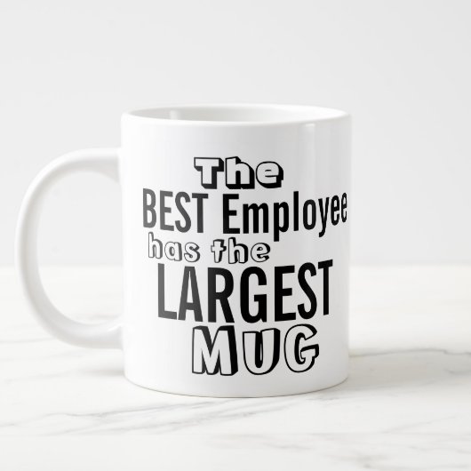 Drôle Meilleur Devis Employé Big Mug - Humour de b (Gauche)