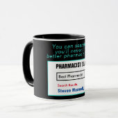 Drôle Meilleur pharmacien Mug cadeau (Devant gauche)