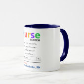 Drôle Meilleure infirmière Mug (Devant droit)