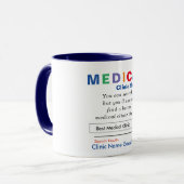 Drôle Meilleure Mug Clinique Médicale (Devant gauche)