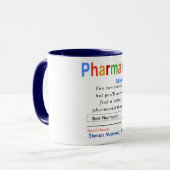 Drôle Meilleure Mug Pharmacienne (Devant gauche)