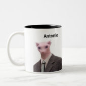 drôle mème de chat antonio tasse design (Gauche)