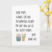 drôle mère carte jour meilleure maman jamais flora (Fleur jaune)